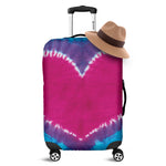 Colorful Heart Tie Dye Print Luggage Cover
