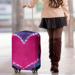 Colorful Heart Tie Dye Print Luggage Cover