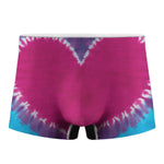 Colorful Heart Tie Dye Print Men's Boxer Briefs