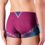 Colorful Heart Tie Dye Print Men's Boxer Briefs