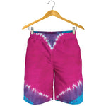 Colorful Heart Tie Dye Print Men's Shorts