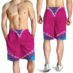 Colorful Heart Tie Dye Print Men's Shorts