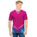 Colorful Heart Tie Dye Print Men's T-Shirt
