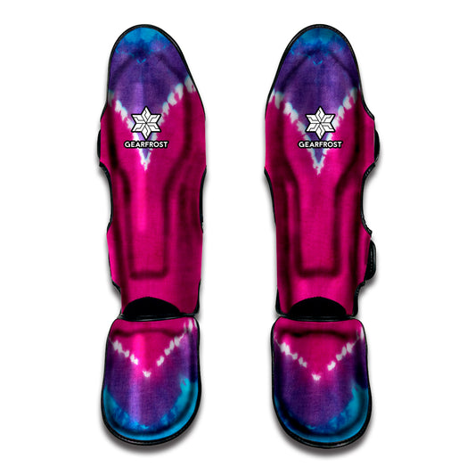 Colorful Heart Tie Dye Print Muay Thai Shin Guard