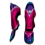 Colorful Heart Tie Dye Print Muay Thai Shin Guard