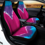 Colorful Heart Tie Dye Print Universal Fit Car Seat Covers
