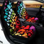 Colorful Heart Wave Pattern Print Universal Fit Car Seat Covers