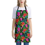 Colorful Hibiscus Flowers Pattern Print Apron