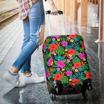 Colorful Hibiscus Flowers Pattern Print Luggage Cover GearFrost