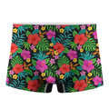 Colorful Hibiscus Flowers Pattern Print Men's Boxer Briefs