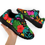 Colorful Hibiscus Flowers Pattern Print Sport Shoes GearFrost