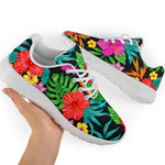 Colorful Hibiscus Flowers Pattern Print Sport Shoes GearFrost