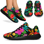 Colorful Hibiscus Flowers Pattern Print Sport Shoes GearFrost