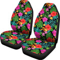 Colorful Hibiscus Flowers Pattern Print Universal Fit Car Seat Covers