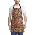 Colorful Hippie Peace Signs Print Apron