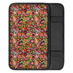 Colorful Hippie Peace Signs Print Car Center Console Cover