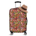 Colorful Hippie Peace Signs Print Luggage Cover