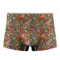 Colorful Hippie Peace Symbols Print Men's Boxer Briefs
