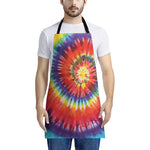 Colorful Hippie Tie Dye Print Apron