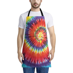 Colorful Hippie Tie Dye Print Apron