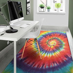 Colorful Hippie Tie Dye Print Area Rug
