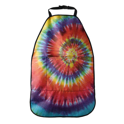 Colorful Hippie Tie Dye Print Car Seat Organizers