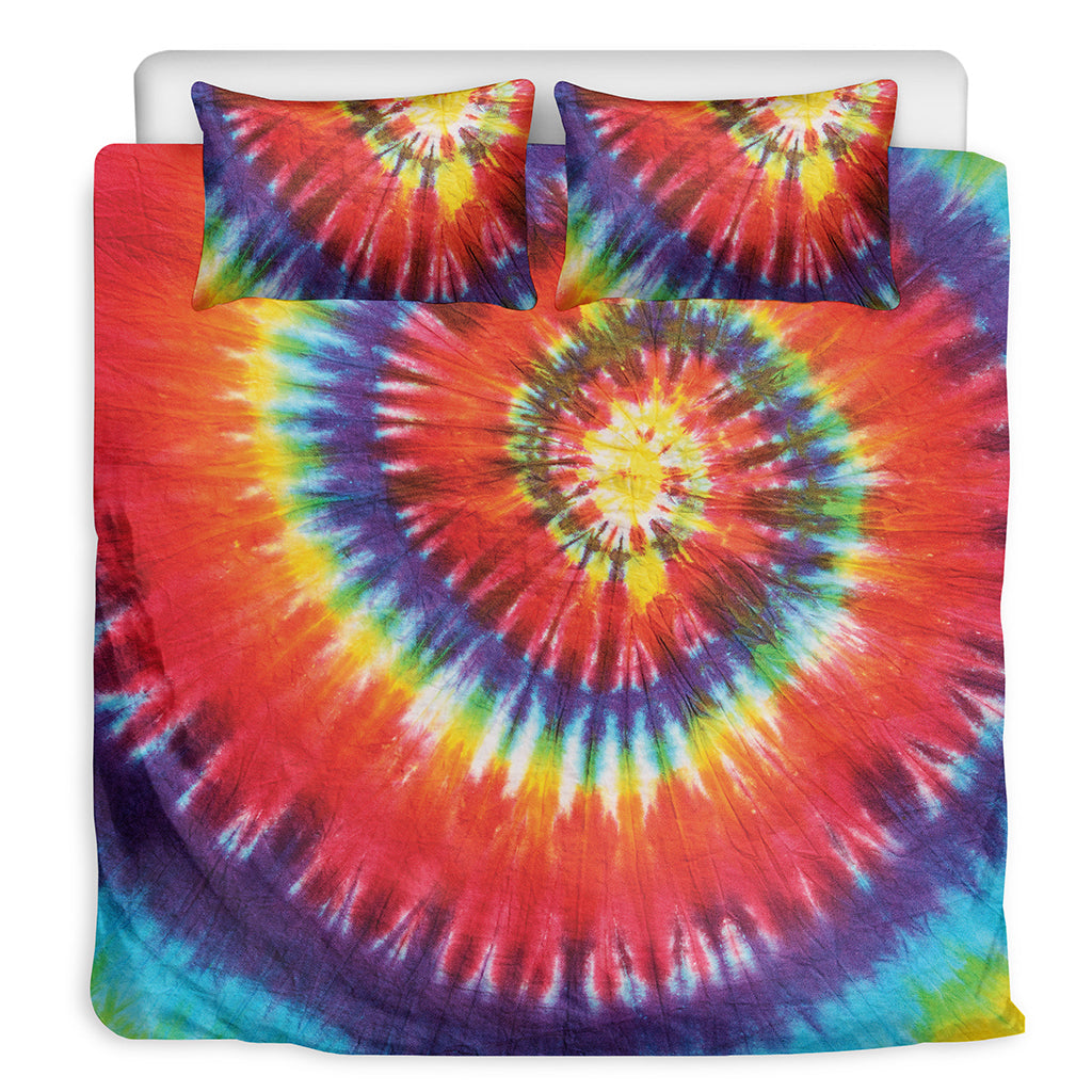 Colorful Hippie Tie Dye Print Duvet Cover Bedding Set