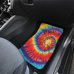 Colorful Hippie Tie Dye Print Front Car Floor Mats