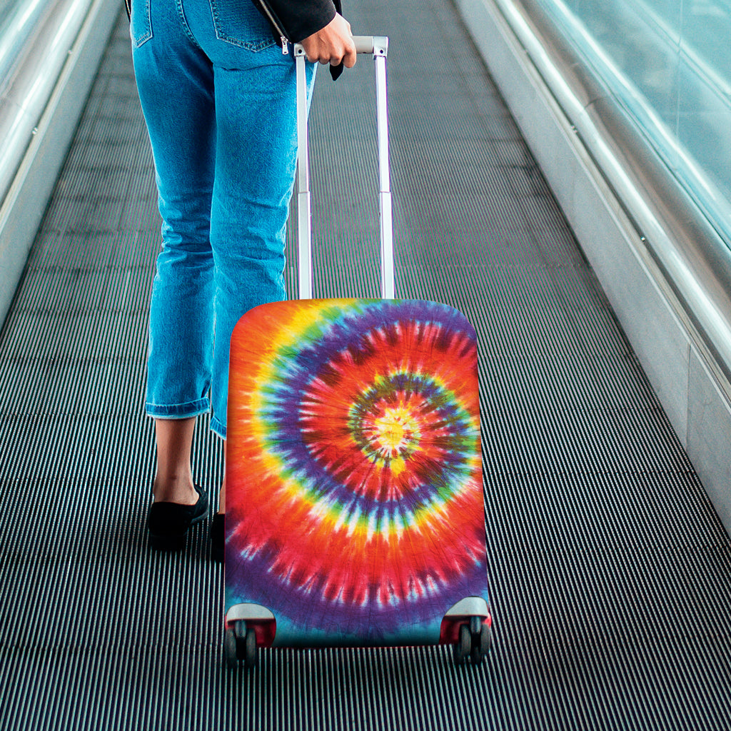Colorful Hippie Tie Dye Print Luggage Cover