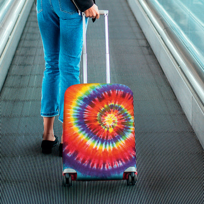 Colorful Hippie Tie Dye Print Luggage Cover