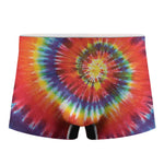 Colorful Hippie Tie Dye Print Men's Boxer Briefs