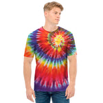 Colorful Hippie Tie Dye Print Men's T-Shirt