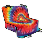 Colorful Hippie Tie Dye Print Pet Car Back Seat Cover