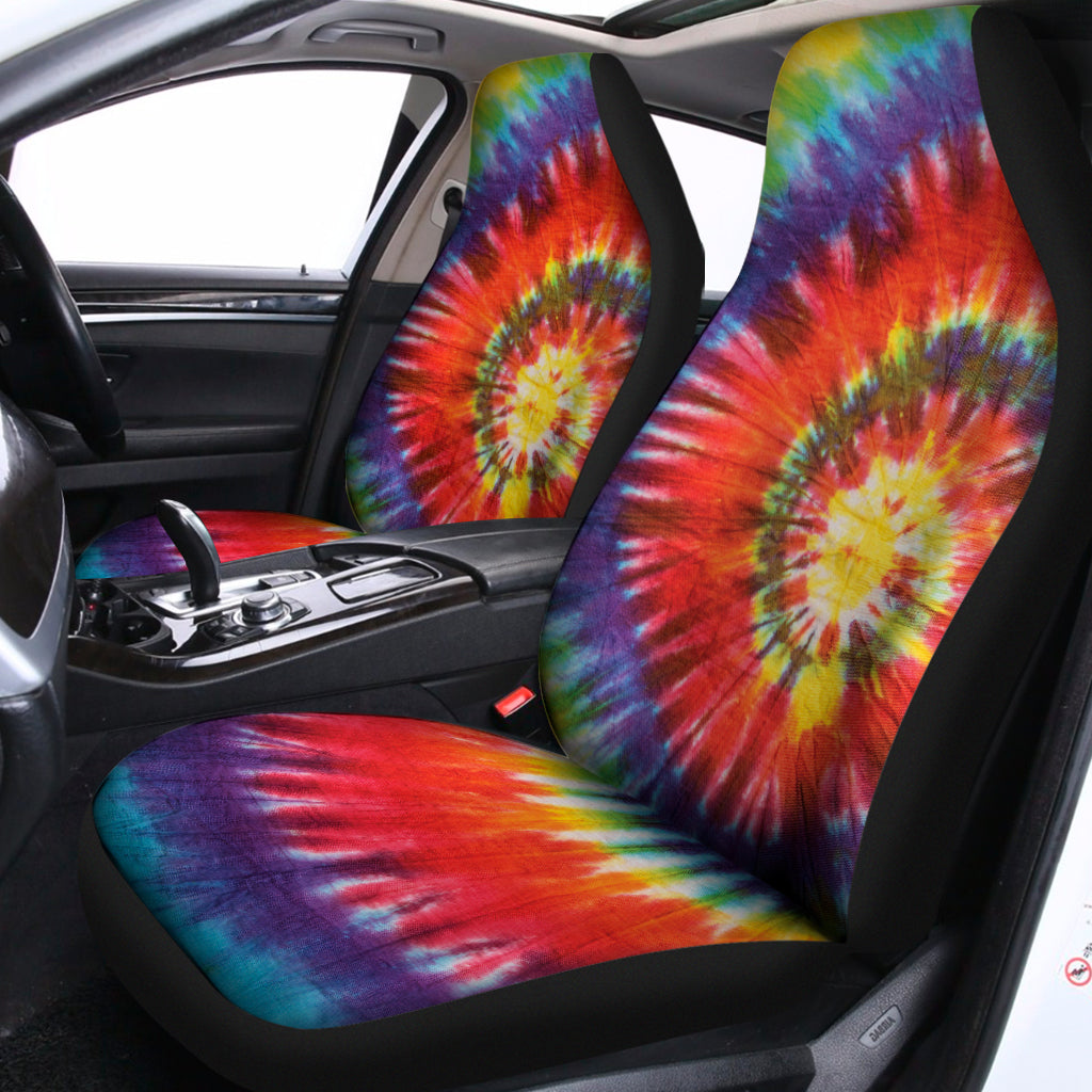 Colorful Hippie Tie Dye Print Universal Fit Car Seat Covers