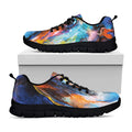 Colorful Horse Painting Print Black Running Shoes