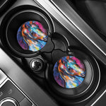 Colorful Horse Painting Print Car Coasters