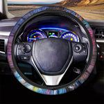 Colorful Horse Painting Print Car Steering Wheel Cover