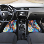 Colorful Horse Painting Print Front Car Floor Mats