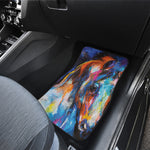 Colorful Horse Painting Print Front Car Floor Mats
