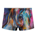 Colorful Horse Painting Print Men's Boxer Briefs
