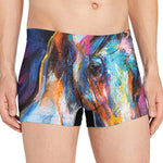 Colorful Horse Painting Print Men's Boxer Briefs