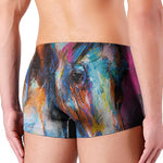 Colorful Horse Painting Print Men's Boxer Briefs