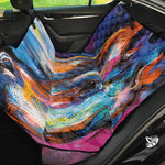 Colorful Horse Painting Print Pet Car Back Seat Cover