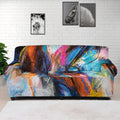 Colorful Horse Painting Print Sofa Cover