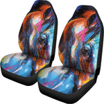 Colorful Horse Painting Print Universal Fit Car Seat Covers