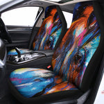Colorful Horse Painting Print Universal Fit Car Seat Covers