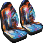 Colorful Horse Painting Print Universal Fit Car Seat Covers