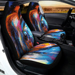 Colorful Horse Painting Print Universal Fit Car Seat Covers