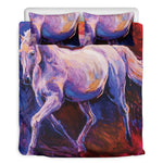 Colorful Horse Portrait Print Duvet Cover Bedding Set