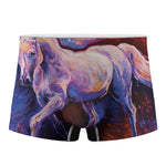 Colorful Horse Portrait Print Men's Boxer Briefs